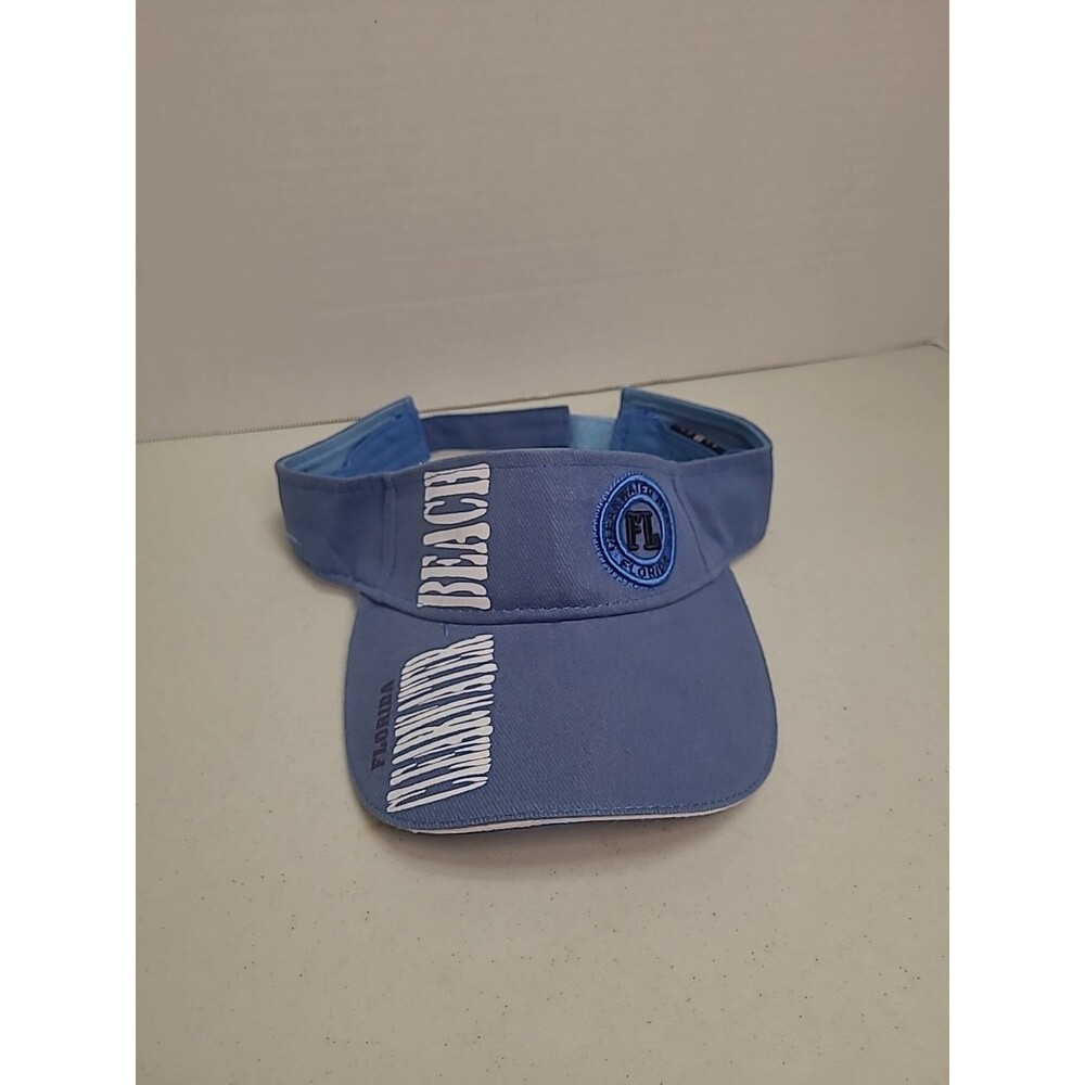 Clearwater Beach Golf Visor Mens Blue adjustable fit